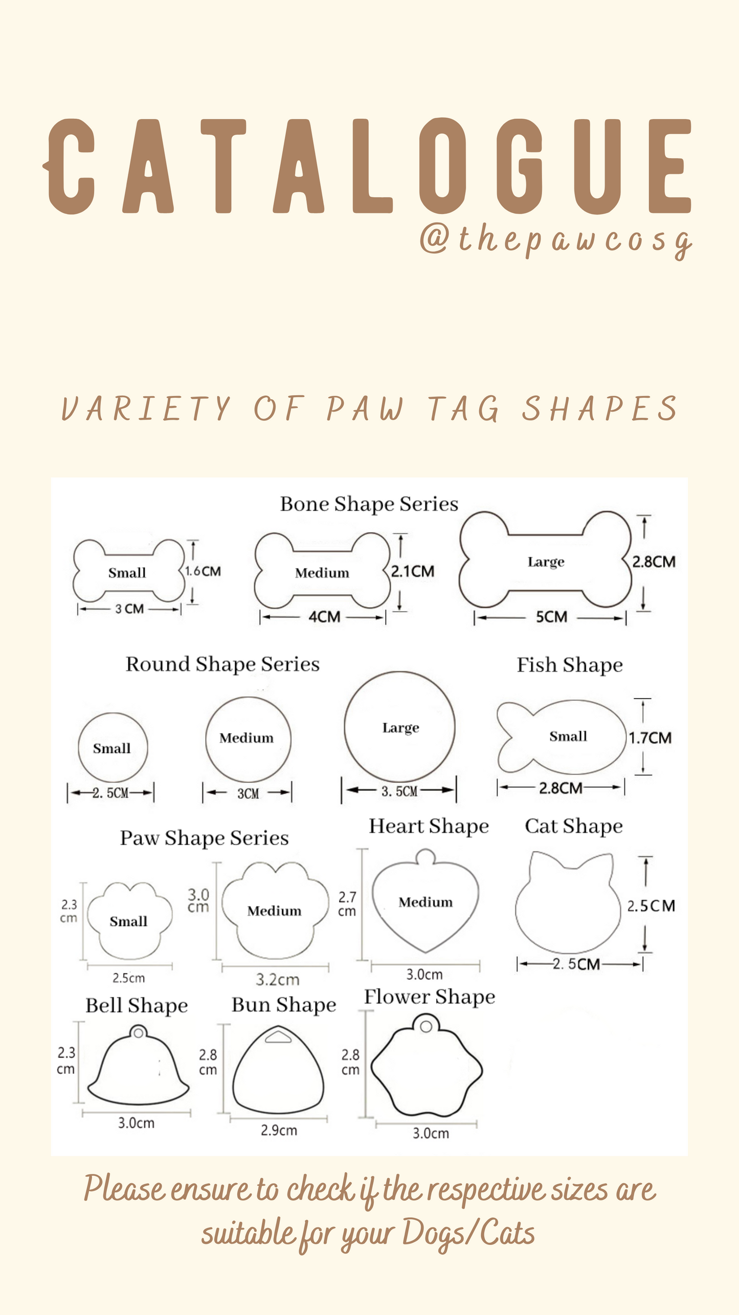 *Simple* Bell Paw Tag