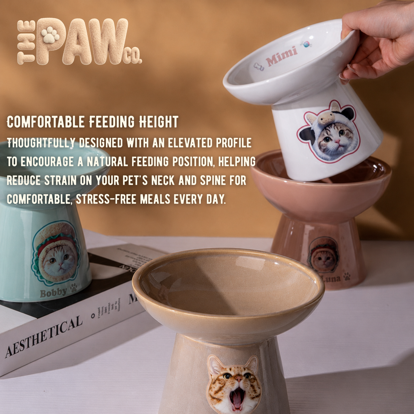 Home Customisable Ceramic Pet Bowl Max