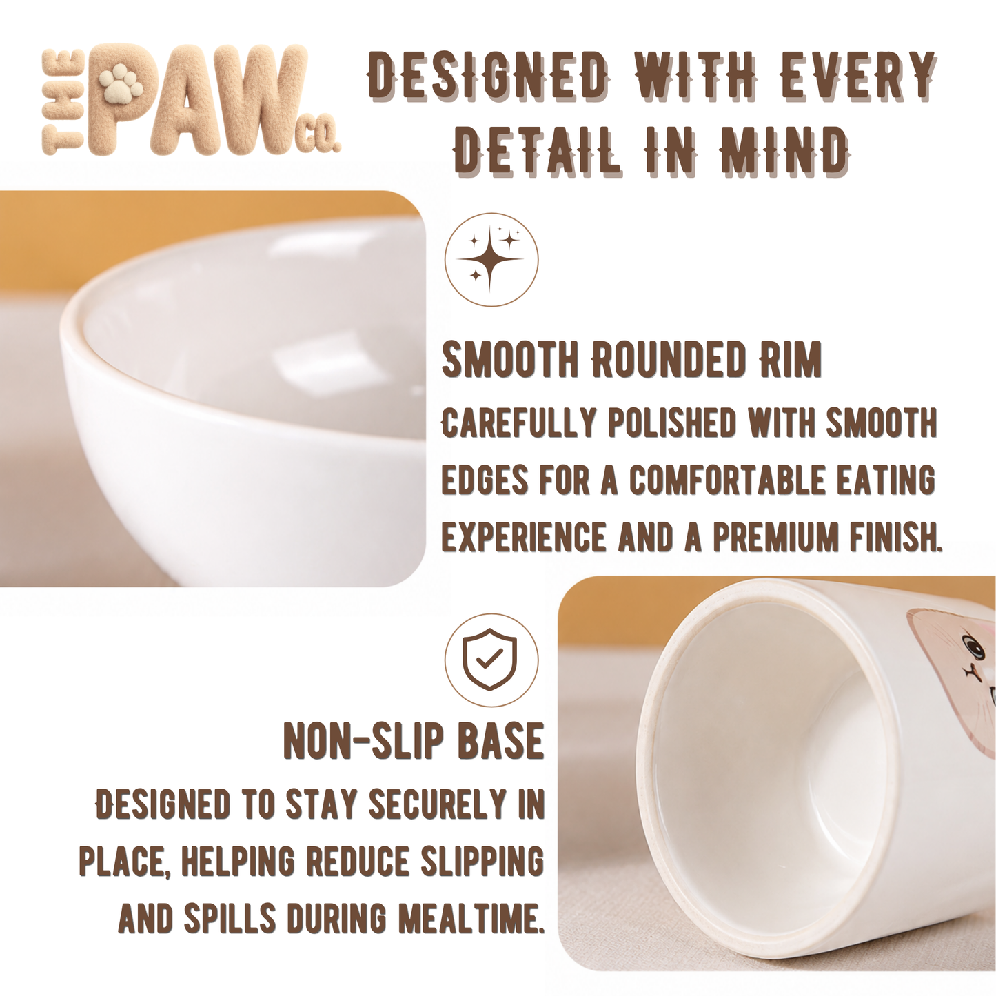 Home Customisable Ceramic Pet Bowl Max