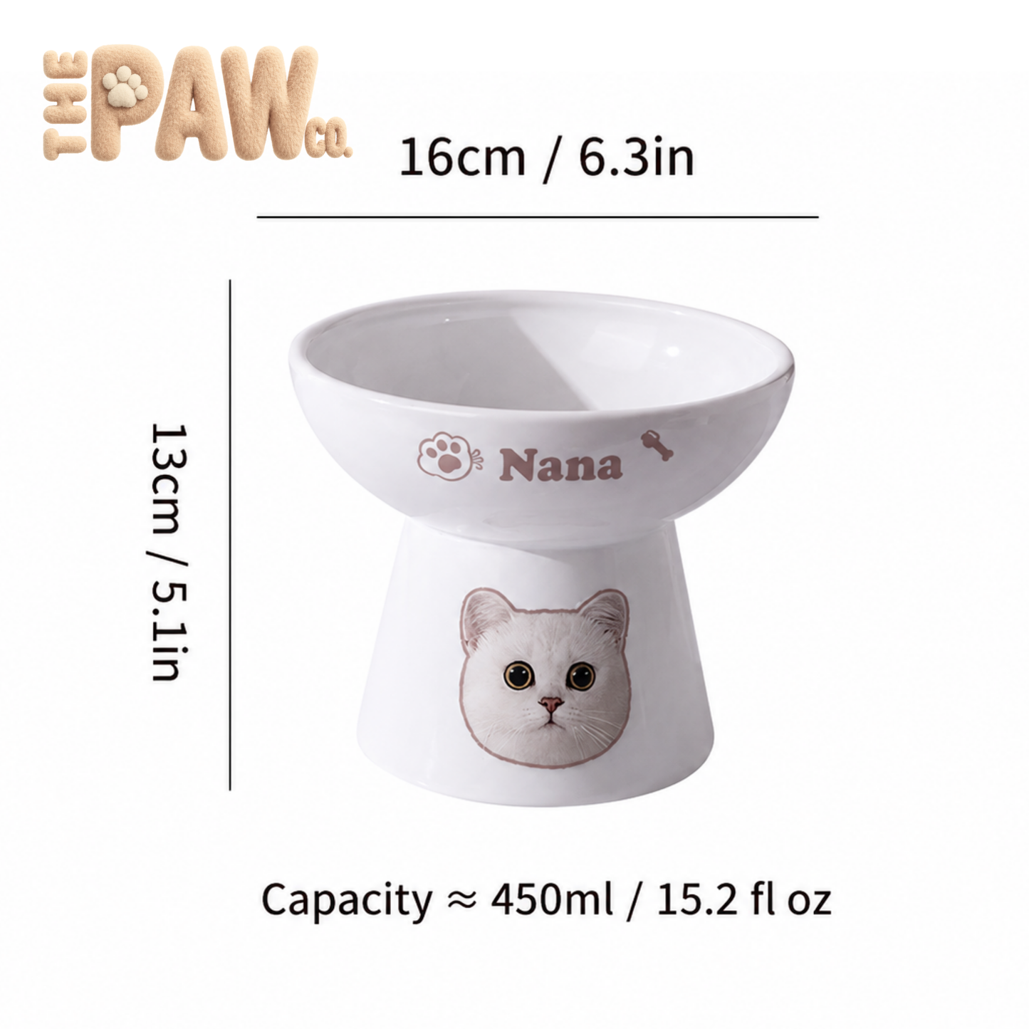 Home Customisable Ceramic Pet Bowl Max