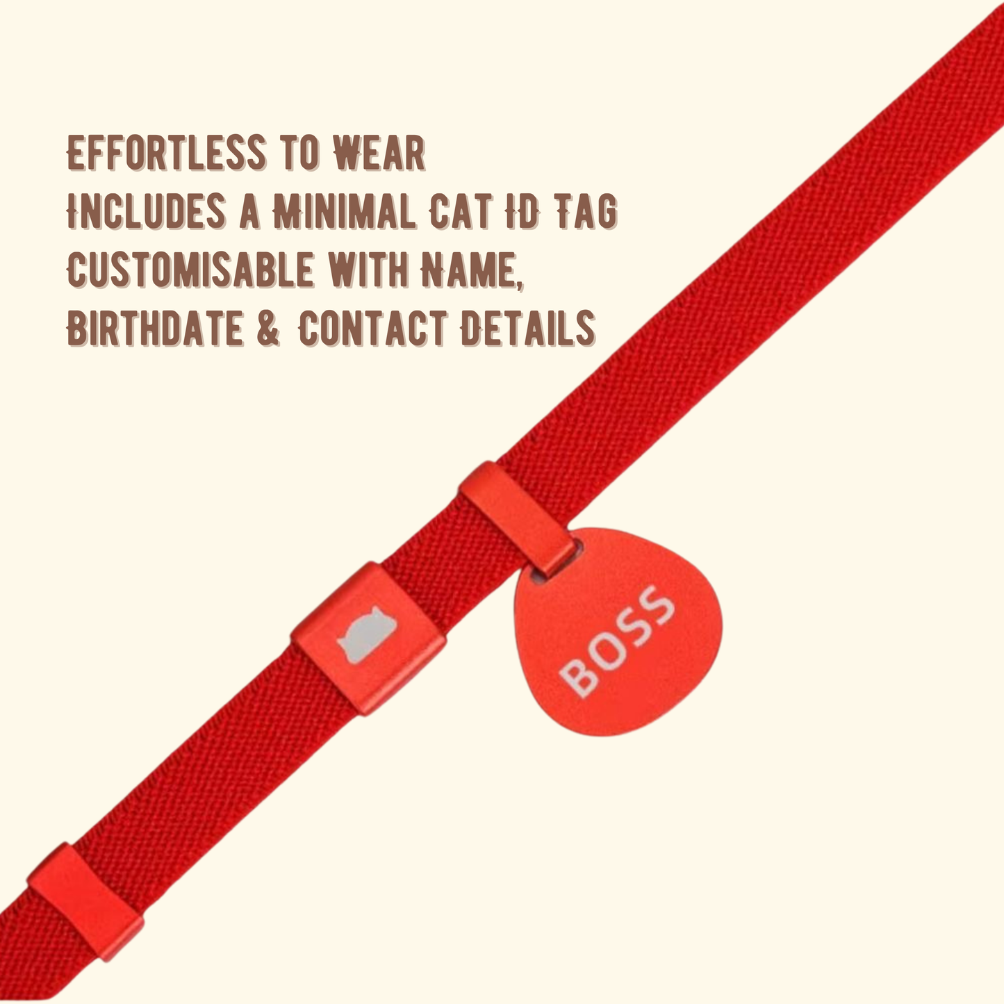 Core Cat Collar with Personalised Tag