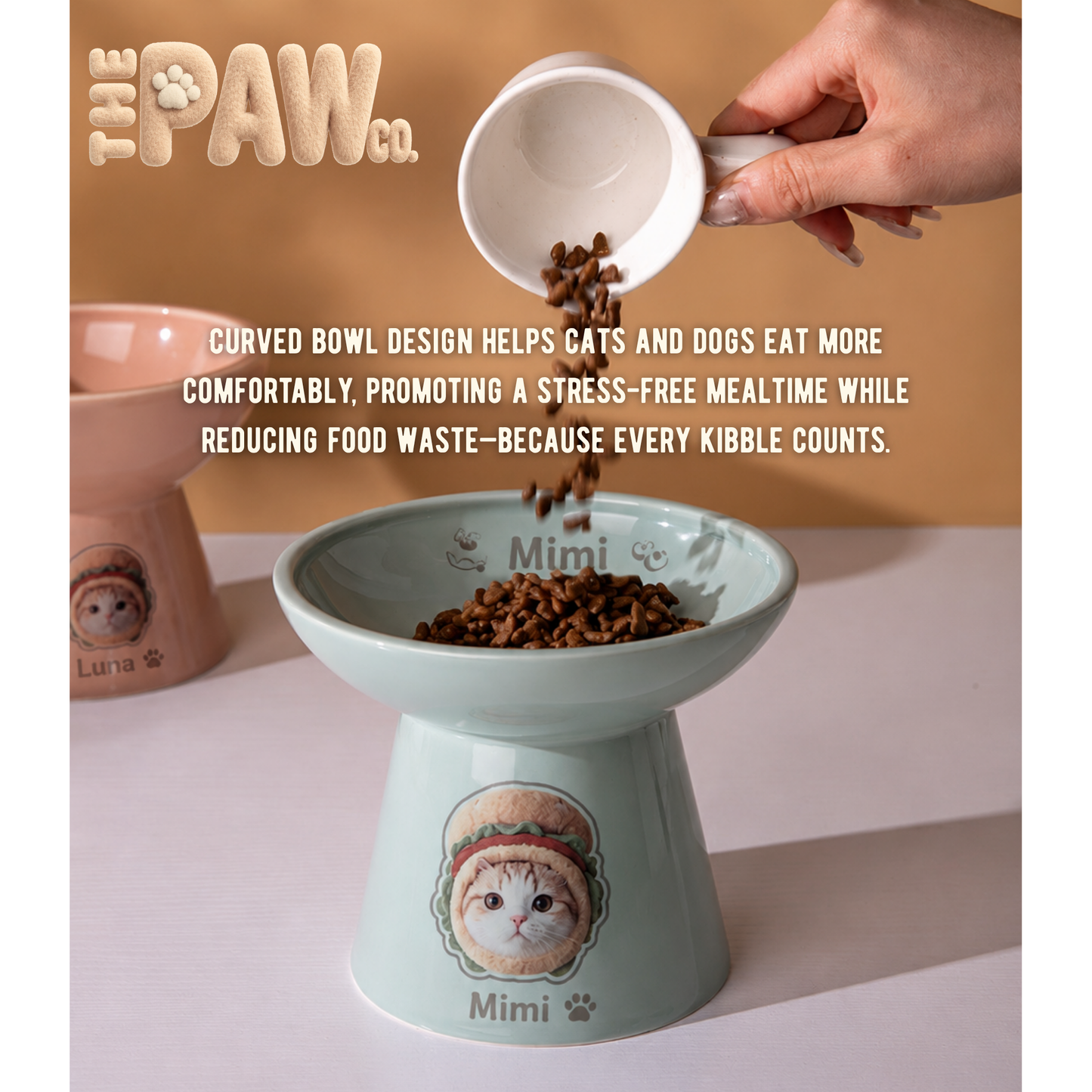 Home Customisable Ceramic Pet Bowl Max